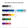 tank top color chart - The Last Of Us UK Store